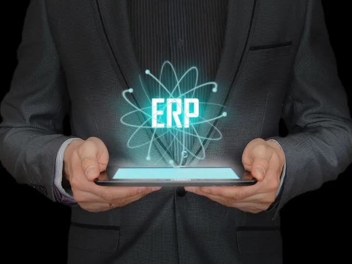 Erp, enterprise, resource, planning, software, man
